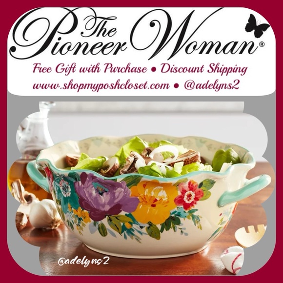 🌺 New Pioneer Woman Sweet Romance Blossom Serving Bowl - Picture 2 of 6